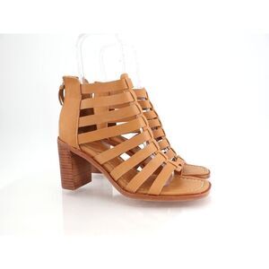 Sofft Stratford Sandals Brown Leather Block Heel Gladiator Strappy Size 9.5 M